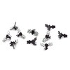 Rhinestone Hair Clips (Pack of 10, Crystal)