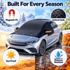 Car Windshield Snow Cover with Side Mirror Covers & Elastic