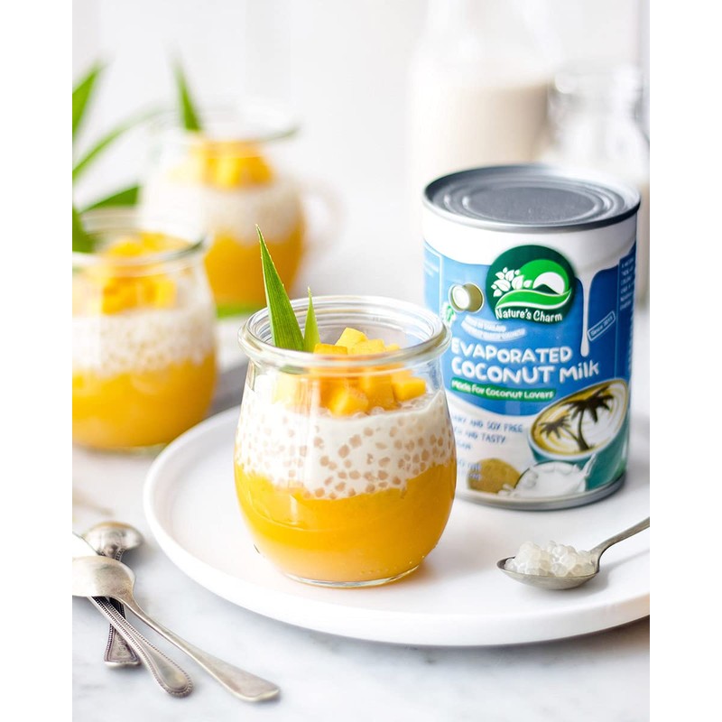 Nature's Charm Evaporated Coconut Milk, 0g Trans Fat, Vegan Friendly,