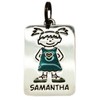 Samantha Kids Name Tag Charm by Ganz