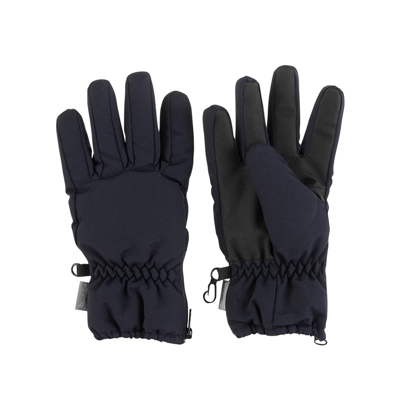 Sterntaler Side Zip Fleece Finger Gloves, navy