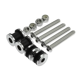 TCMI Quick Release Docking Sissy Bar Hardware Kit Fits for Harley Sportster XL Detachable Sissy Bar 2004-2017, chrome#5