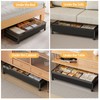 KITHELP Under Bed Storage with Wheels,2 Pack Under Bed Shoe