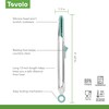 Tovolo Tip Top Tongs, Easy-Grip Kitchen Tongs for Cooking With