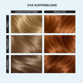 Clairol Professional Color Studio Permanent Hair Colour Copper Blonde 7/43 (110ml) - With Metal Purifier for 6x Less Breakage, 10 Weeks Rich Colour Result & 100% Grey Coverage - Includes Hair