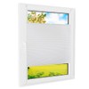 Pleated Blind Klemmfix White Blackout 85 x 220 cm Blackout