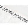 DreamDrain Professional Stainless Steel Linear Shower Drain Bars Patterned Grate - Easy Installation Shower Drain Hair Catcher Kit (Brushed Finish, 24 x 2.75 Inches)