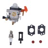 String Trimmer Carburetor Replacement 41801200610 Spark Plug Fuel Filter Gasket