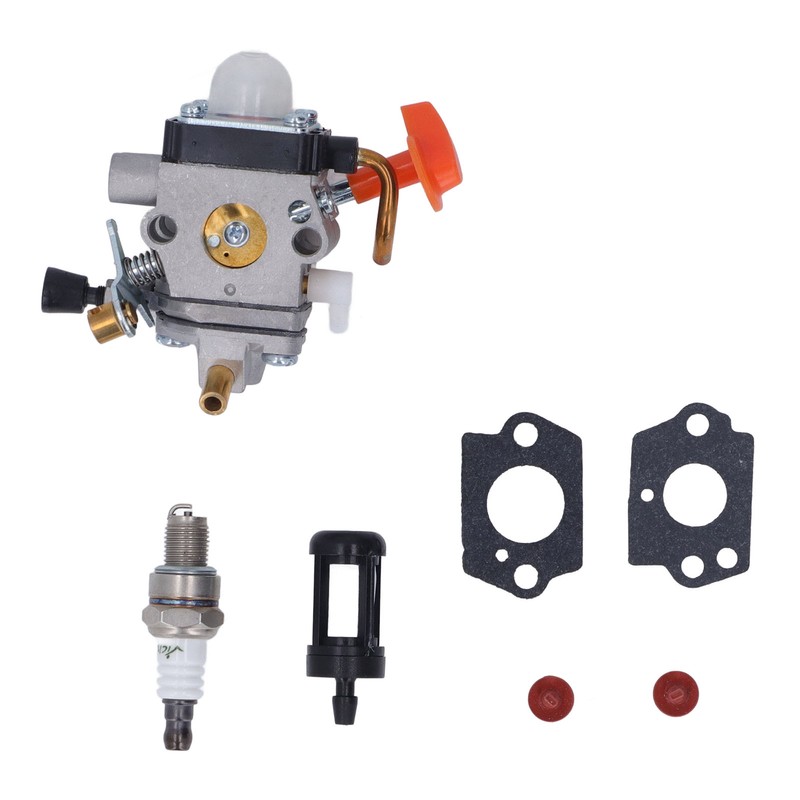 String Trimmer Carburetor Replacement 41801200610 Spark Plug Fuel Filter Gasket