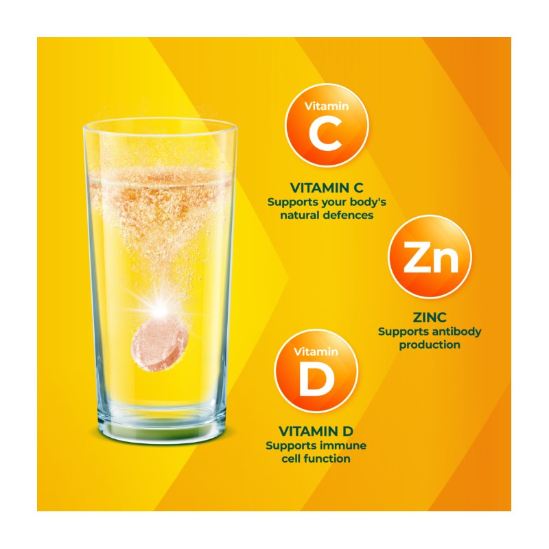Berocca Immune Daily Defence Orange 15 Effervescent Tablets