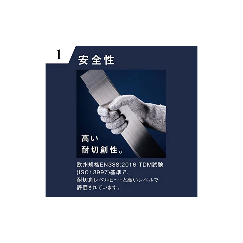 Panasonic Tungsten Cut Resistant Gloves, Large Size, White Heat Bulb