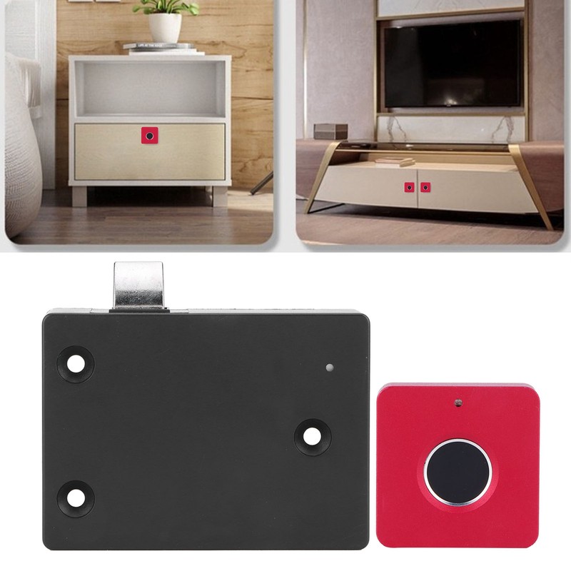 Home Smart Fingerprint Lock Aluminum Alloy Cabinet Electric Small Lock