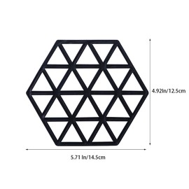 Set of 8 Silicone Trivet Mats and Hot Pads, Trivets for Hot Dishes, Hot Pads Pot Holders, Non-Slip Silicone Mats for Kitchen Dining Table Supplies (Triangle)