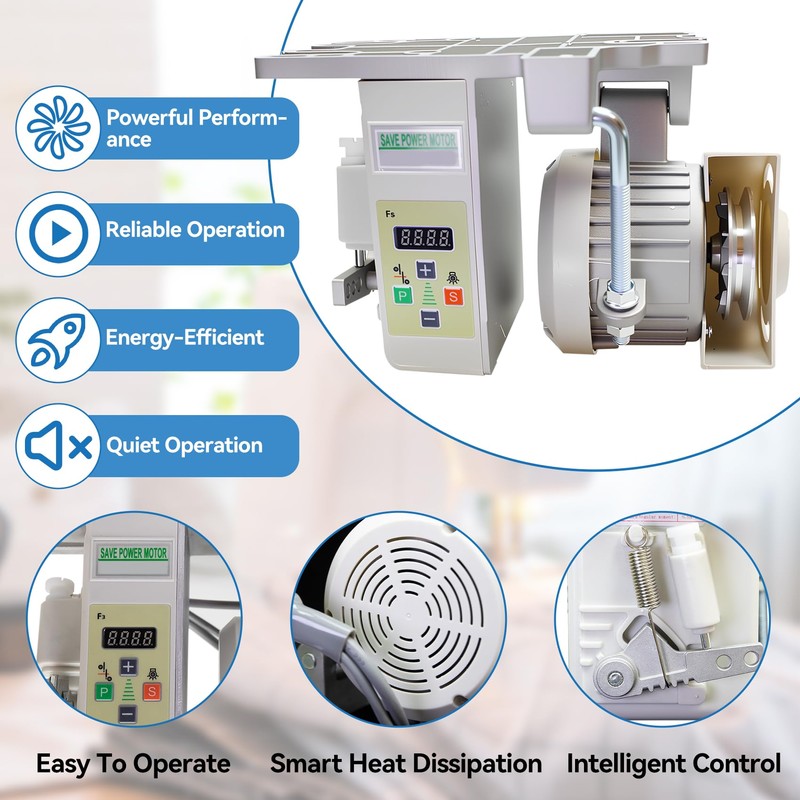 Industrial Sewing Machine Servo Motor with Needle Positioner and Synchronizer,