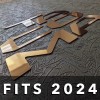 Advanced Trims Gold Raised Plastic Letters Inserts fits NEW Toyota