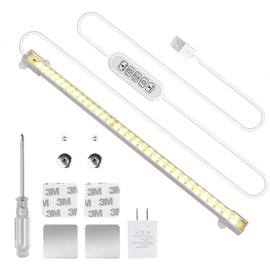 Sondiko Grow Light, Full Spectrum Sunlike Auto ON&Off Grow Light Strip with 3/9/12H Timer&10 Dimmable Levels for Indoor Plants (15.1inches Length)