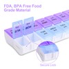 Twice a Day Detachable Weekly Pill Organizer with AM/PM Compartments