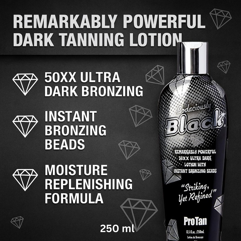 Pro Tan Bodaciously Black 50XX Ultra Dark Tanning Lotion 250