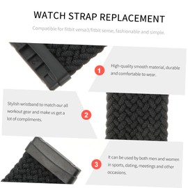 CIYODO Replacement Watch Band for Sense Comfortable Knitting Wrist Strap Breathable and Sweat Resistant Stylish and Simple Design for Men and Women