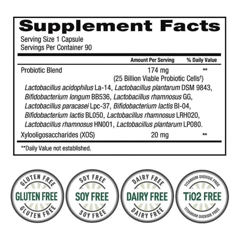 TruNature 90 Count Women's Daily Probiotic 25 Billion CFU Vegetarian