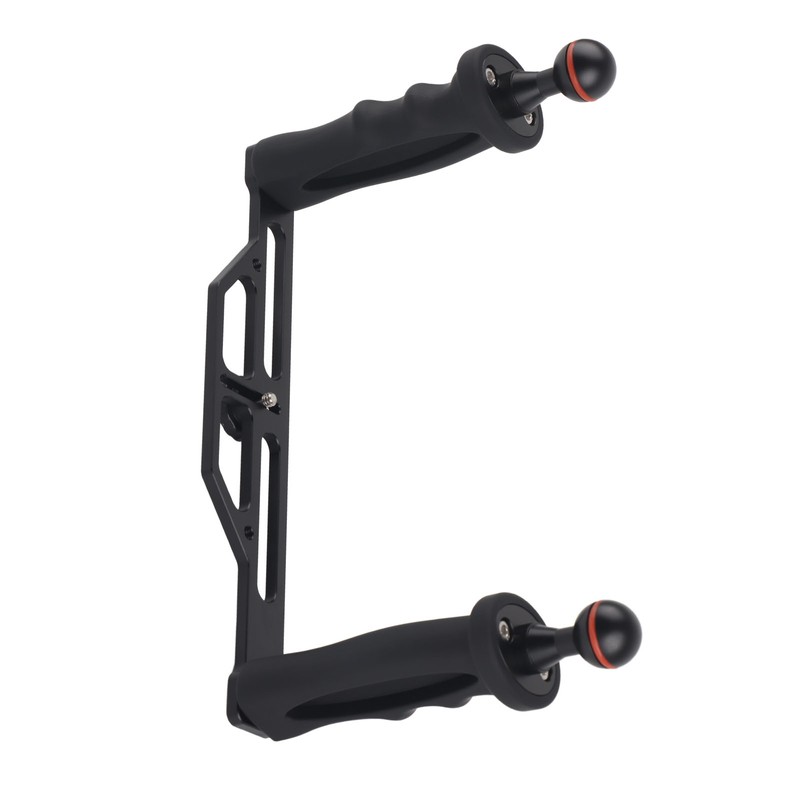Dual Handle Aluminium Tray Stabilizer Rig Diving Underwater Camera Housings