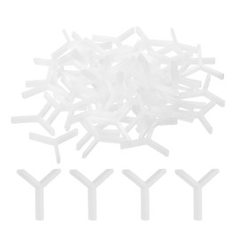 uxcell 500Pcs Wall Floor Tile Plastic Y Type Spacers Tiling Tools 1.5mm 1/16 Inch Hexagon Tile Spacers for Ceramic Tiles Installation, White