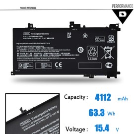 Emaks TE04XL Battery for HP Owmen 15-ax200:15-ax250wm 15-ax210nr 15-ax243dx 15-ax256nr 15-ax252nr 15-ax220tx 15-ax220tx;hp Pavilion 15-bc200:15-bc204nf and More 905175-271 2C1 905277-855 HSTNN-DB7T