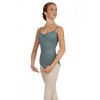 Capezio 126mm Pinch Front Camisole Leotard Class Collection Grey M