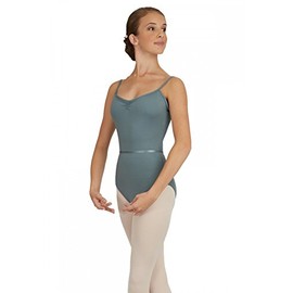 Capezio 126mm Pinch Front Camisole Leotard Class Collection Grey M