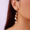 Boho Cute Seashell Starfish Conch Drop Dangle Earrings for Women,