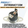 2-Pack KSD201 70-0℃ Universal Thermostat Thermal Fuse Limit Switch Compatible
