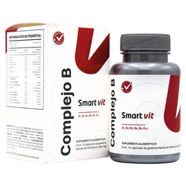 Smart Vit Complejo B 75 capsulas Suplemento Alimenticio Bio Caps Mexico
