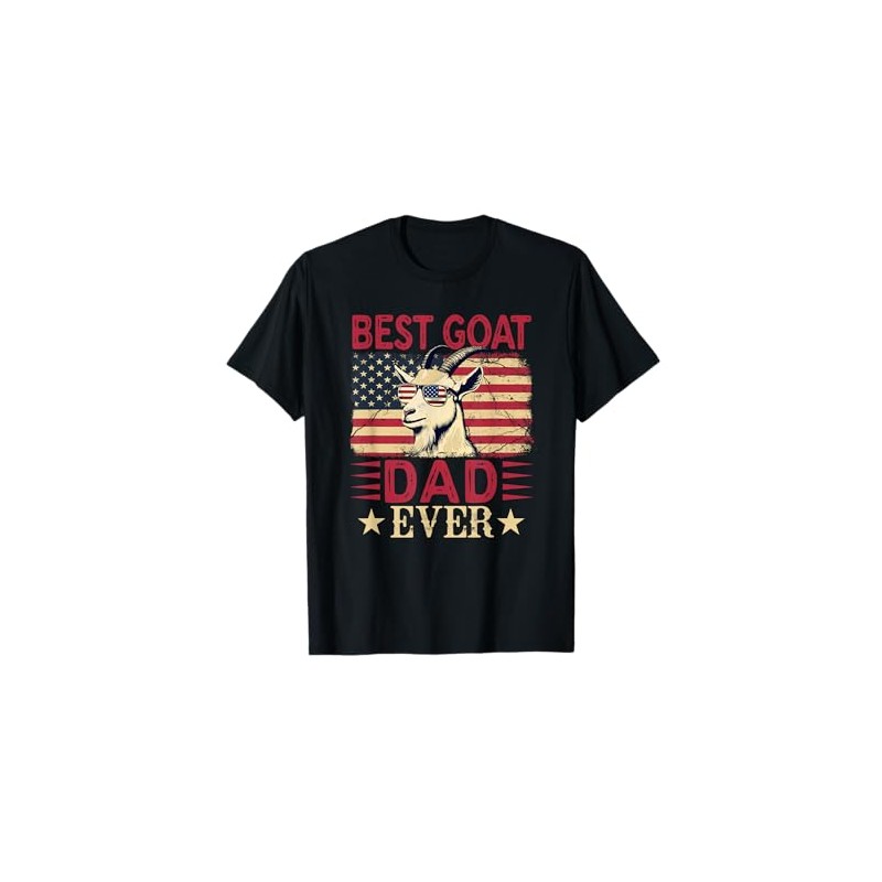 Best Goat Owner Dad Ever Father's Day US Flag Farmer
