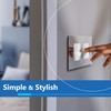 LIDER Double Decorator Wall Plate, Impact Resistant, Mirrored Acrylic, Plexiglass,