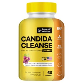 Candida Cleanse Gummies Power Pack- Yeast Detox & Flora Balance & Gut Health | 120 Gummies-MADE IN USA - Specification: One Bottle - Trial Stage
