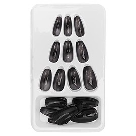 Kit de Uñas Falsas, 24 Piezas de Puntas de Arte de Uñas Postizas, Exquisita Cubierta Completa Desmontable, Prensa en Uñas Postizas