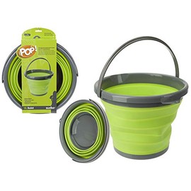 PMS SUMMIT 'POP' 10L BUCKET W/COL WRAP. LIME/GREY