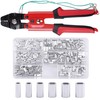 Fishing Crimping Tool Kit, Crimping Pliers with 500pcs Aluminum Crimp