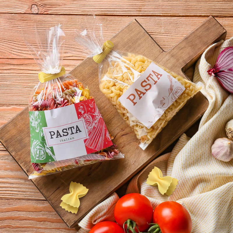 Genuine Fred SNACKARONI Pasta Bag Clips, Set of 4, Two