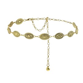 Belly Chain Silver, Bling Chain Belt, Waist Chain Belt Silver Women, Waist Belt Women's Silver, Metal Belt Women's Silver for Dirndl Dresses Party, Adjustable Accessories Chain Belt Waist, gold