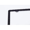 Creathome 3D Waffle Pattern Matt Black License Plate Frame from