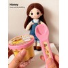 Pretend Play Pudding Feeding Toy for Dolls,Stuffed Animals Figurines,Automatic Feeding