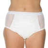 Suprima 1-215-000 Unisex Polyurethane Incontinence Briefs Size 10 White