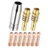 HARFINGTON 10pcs MIG Welding Gun Kit 0.024" Contact Tip Nozzle