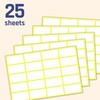 500 Pack, 1.5" x 0.75" - Blank White Labels Stickers
