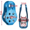 ALPIDEX Fix Pulley Pulley 22 kN Suitable for Textile Ropes