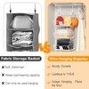 Poerlve Hanging Closet Organizers and Storage, 2 Tier Closet Shelf