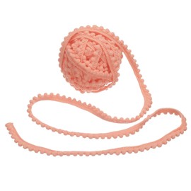 uxcell 10 Yards Pom Pom Trim Ribbon, 0.5" Wide Pink Pom Pom Ball Fringe Trim Sewing Fringe Fabric Trim Ribbon for DIY Crafts Curtain Clothes Pillow Home Decoration