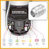 Partuto 4pcs Car 10AN Male Weld on Fitting Bung Hose
