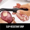 Gorilla Grip Sharp Stainless Steel Swivel Vegetable Peeler, Comfortable Handle,